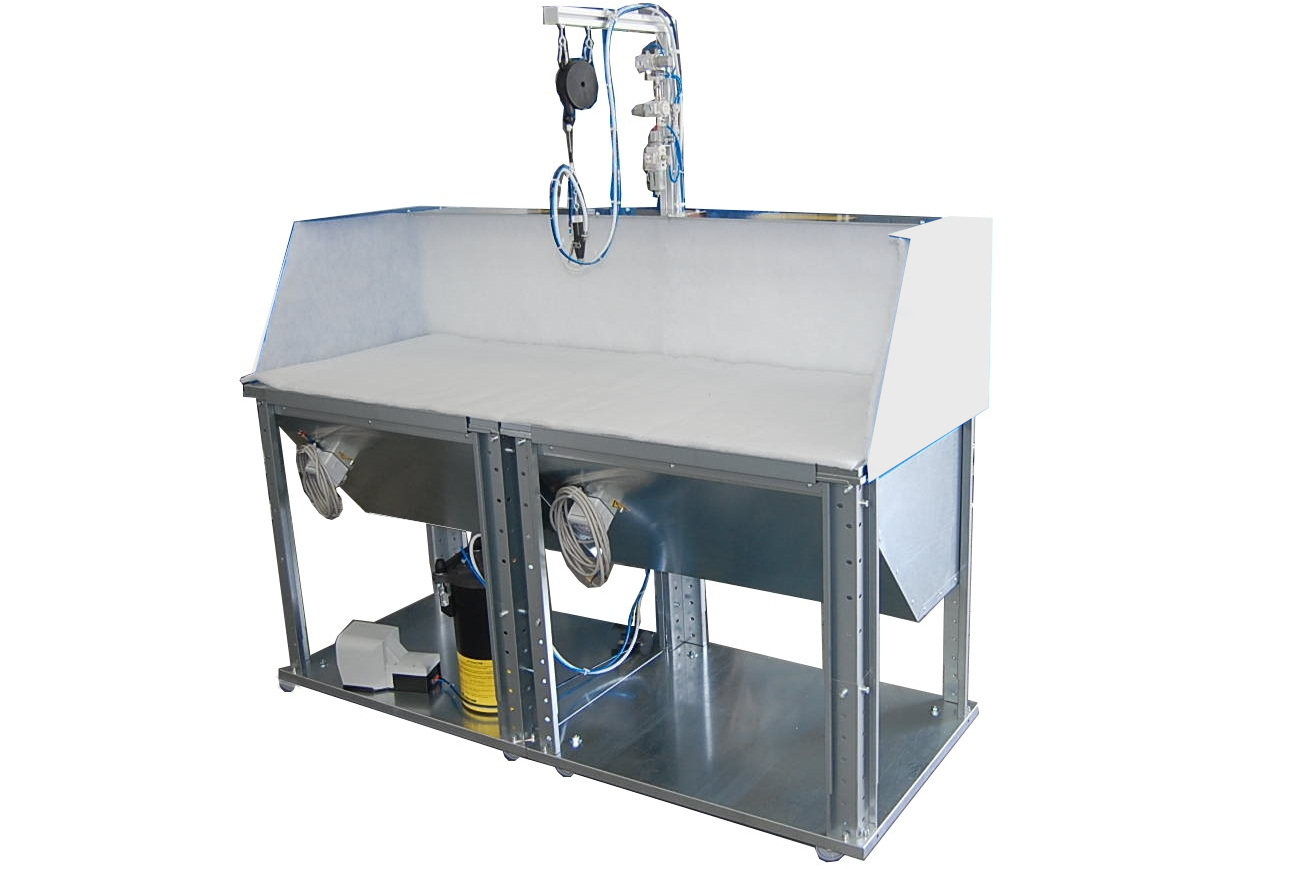 Intercom I988 bench B9 with spray device S8, the flagship manual machine