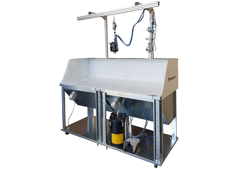 Intercom I998 bench B9 with spray device S9
