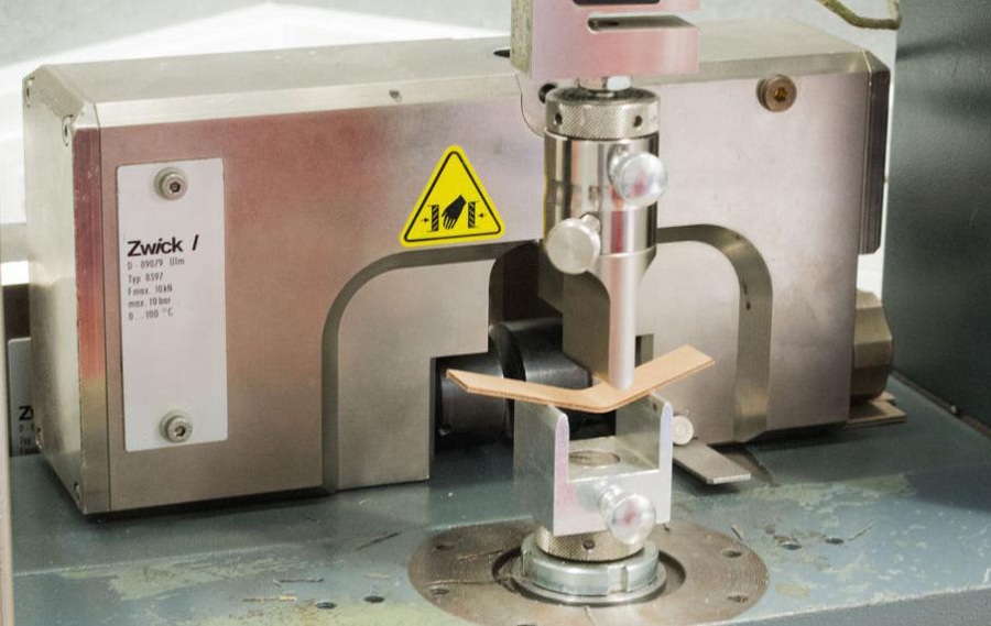 A stiffness test rig in the Merckens in-house laboratory