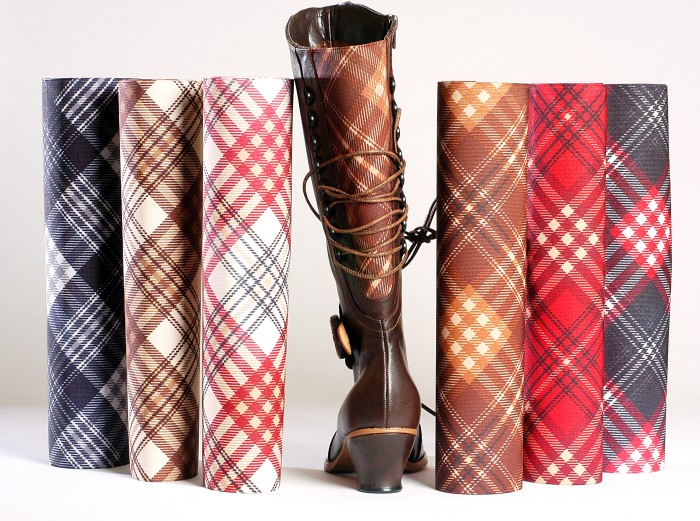 Rolls of tartan jacquard elastic ribbon — Rifra Nastri