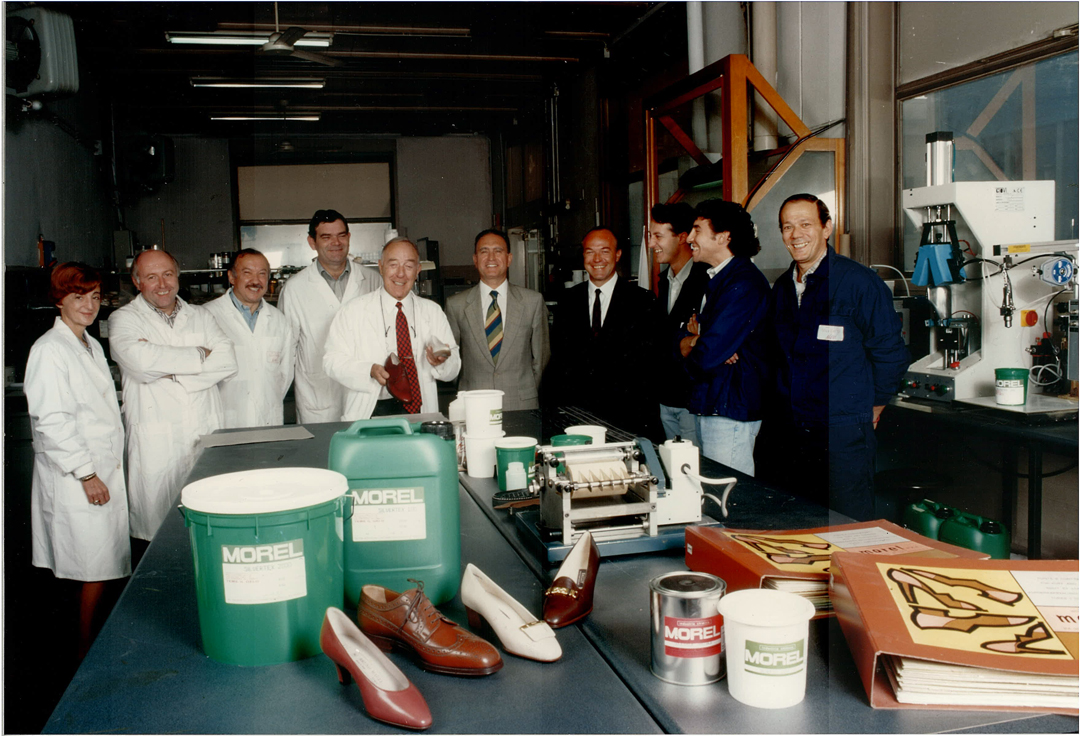 Morel laboratory team, Via Gradisca, 1990s